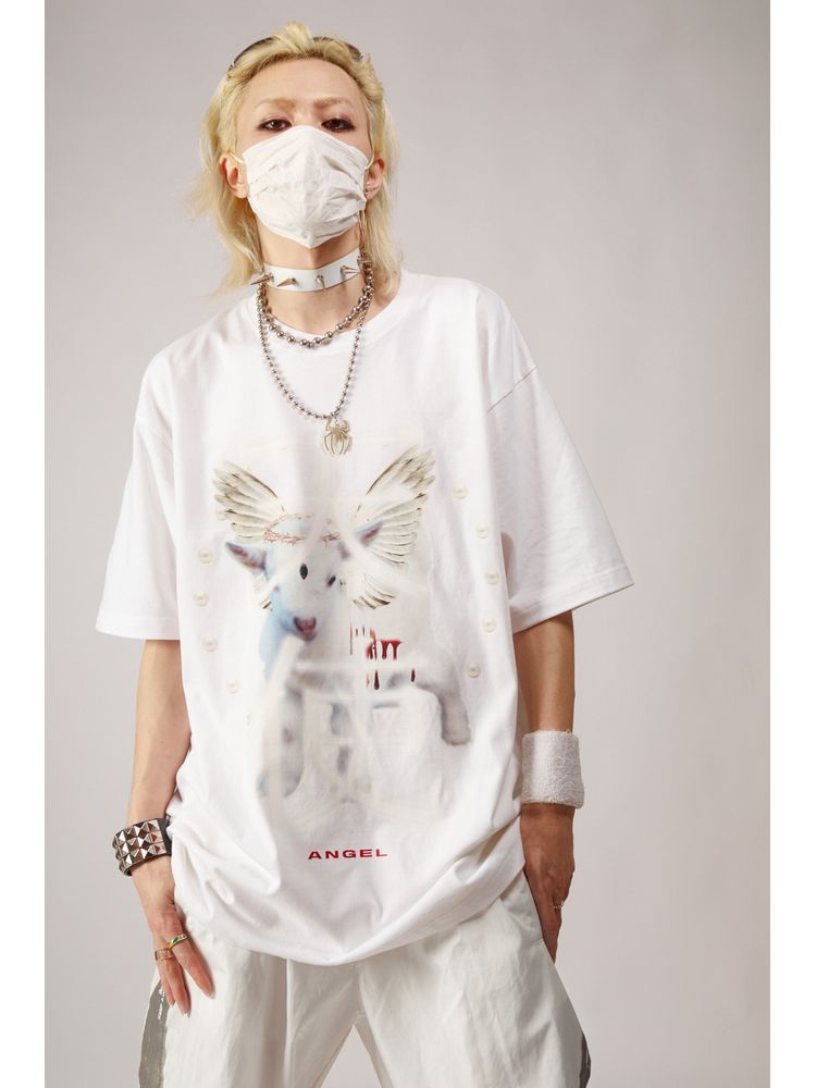 Angel and Devil loose T-shirt【s0000001845】