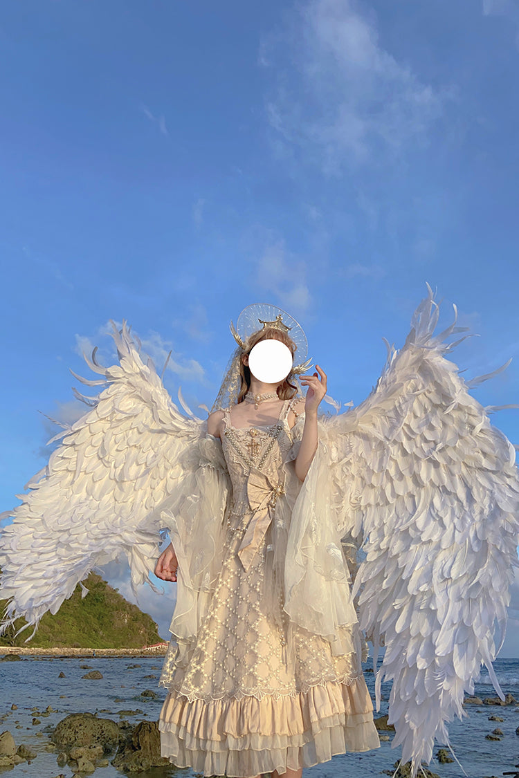 Lingxi Lolita - Greek Style Vintage Handmade Bead Lolita Dress