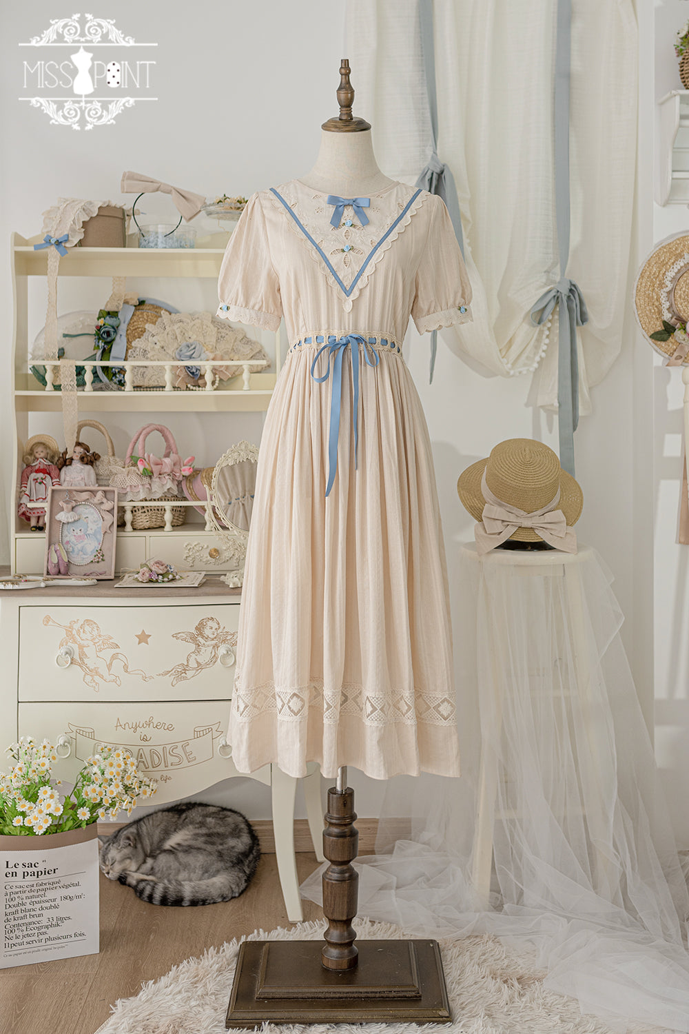 Miss Point - Happy Summer Elegant Lolita Floral OP Dress