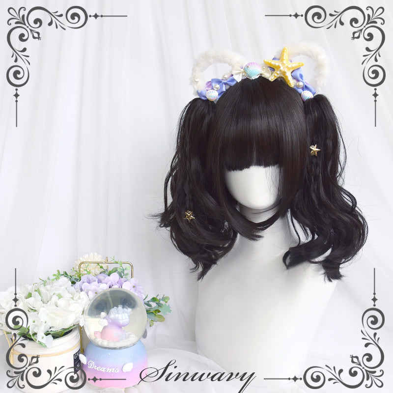 Sinwavy - Pandora's Box - Lolita Short Wig with Cute Double Ponytails