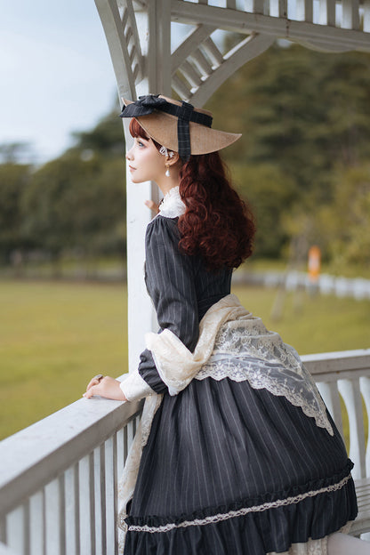 Miss point - Rose Silhouette - Vintage Classic Lolita OP