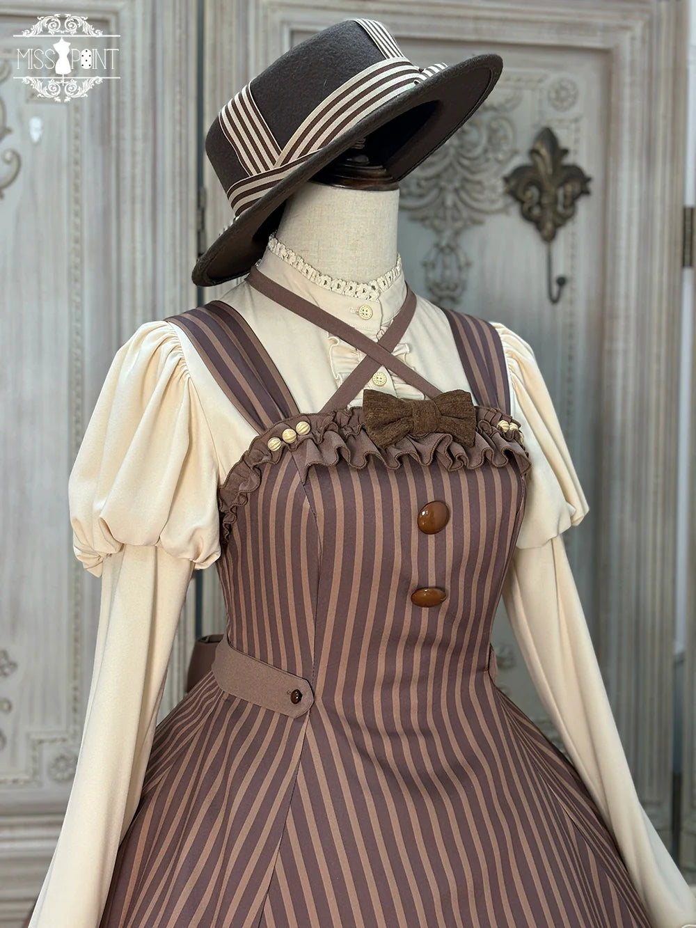 Miss Point - Classic Lolita JSK Customized Stripe Lolita Dress