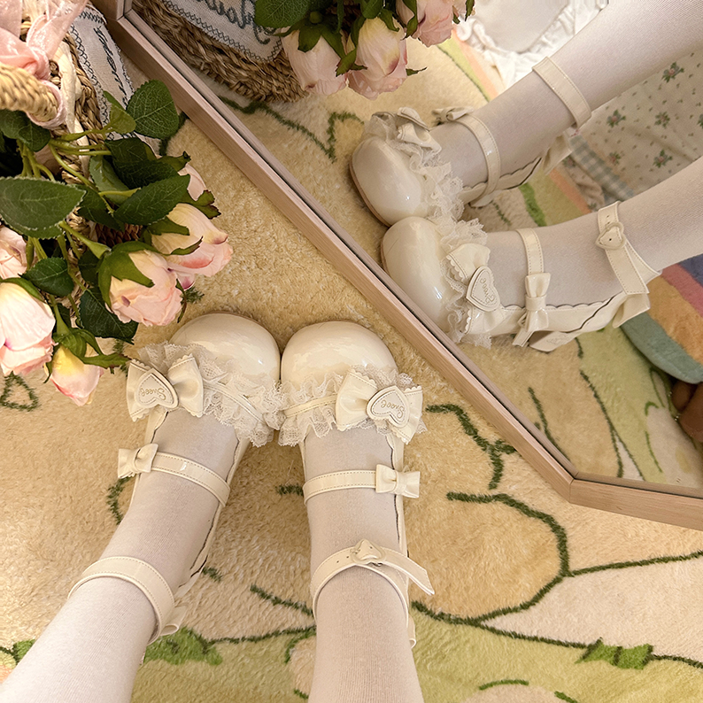 Aimee - Sakura - Sweet Lolita Heels Cute Mid-heel Mary Jane Shoes