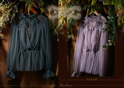 FunCcino - Dense Forest Corridor - Elegant Lolita Blouse and Cape
