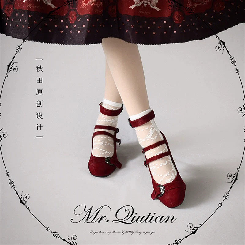 MR.Qiutian - Velia - Elegent Lolita Shoes CLA Thick Heel Shoes