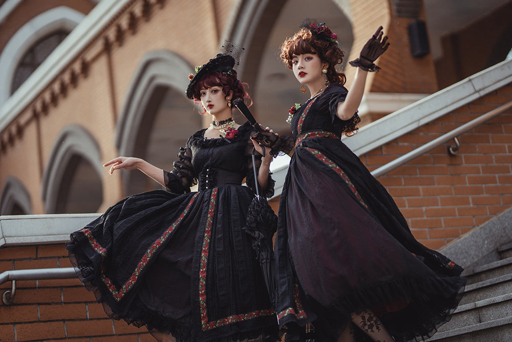 Miss point - Sally's Garden - Country Lolita Straw Top Hat