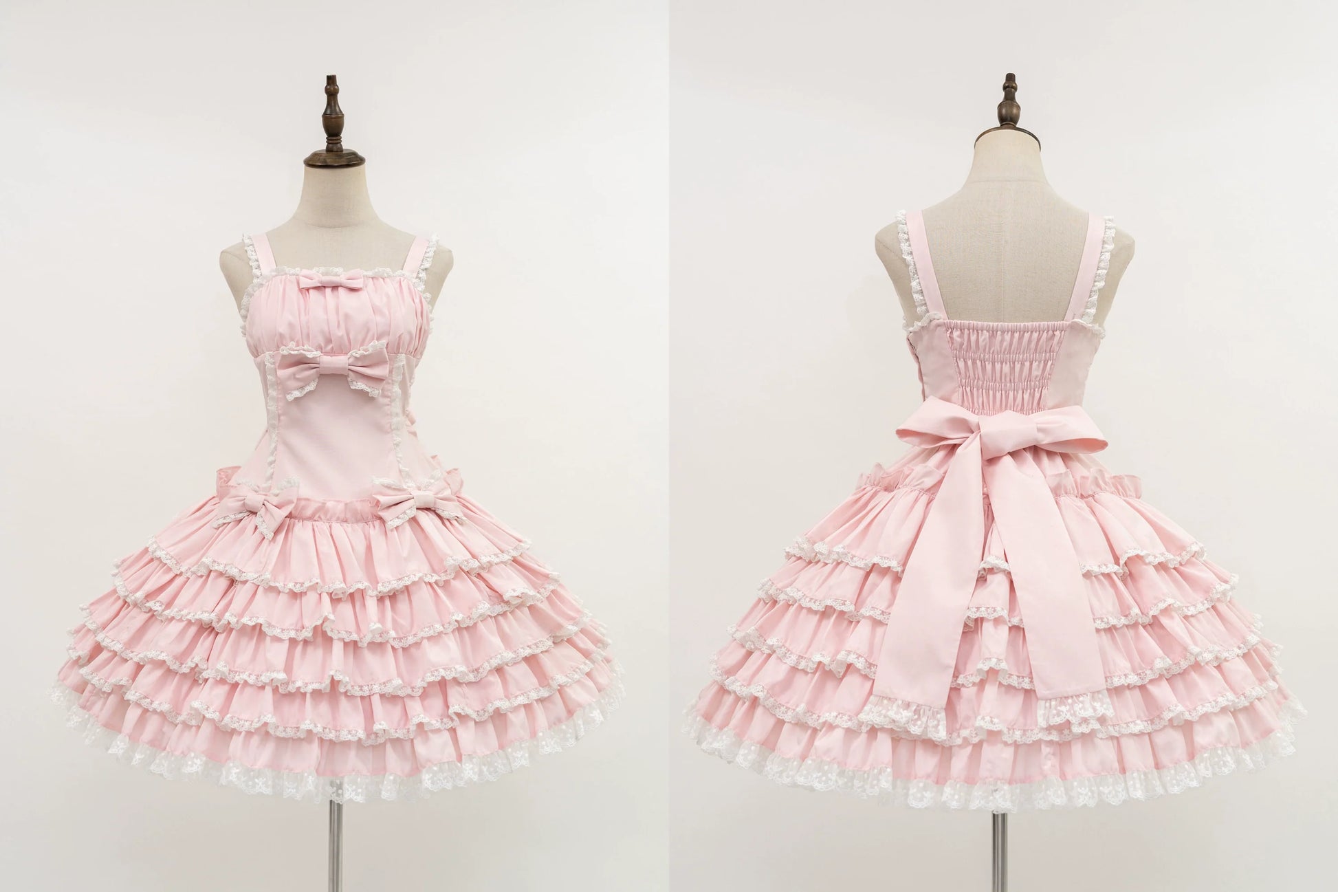 Nn Star - Half Sugar Ism - Sweet Lolita JSK Low Waist Dress With Tiered Hem