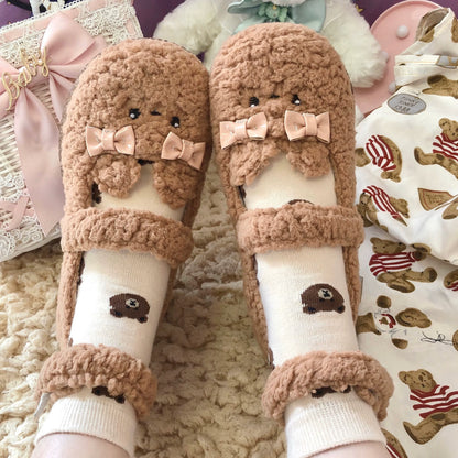Fairy Godmother - Cute Plush Warm Round Toe Lolita Soft Sole Shoes