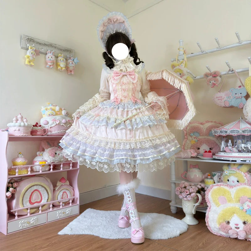 Hanguliang - Star Love Song - Wedding Sweet Lolita JSK Suit Doll-like Dress