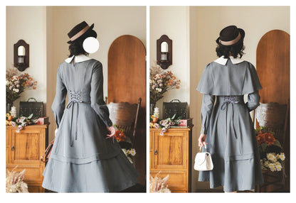 Forest Wardrobe - Forest Antique Box - Classic Lolita OP Dress with Detachable Short Cape
