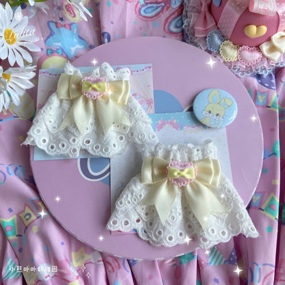 Bear Doll - Sweet Lolita Cuff with Heart and Bow