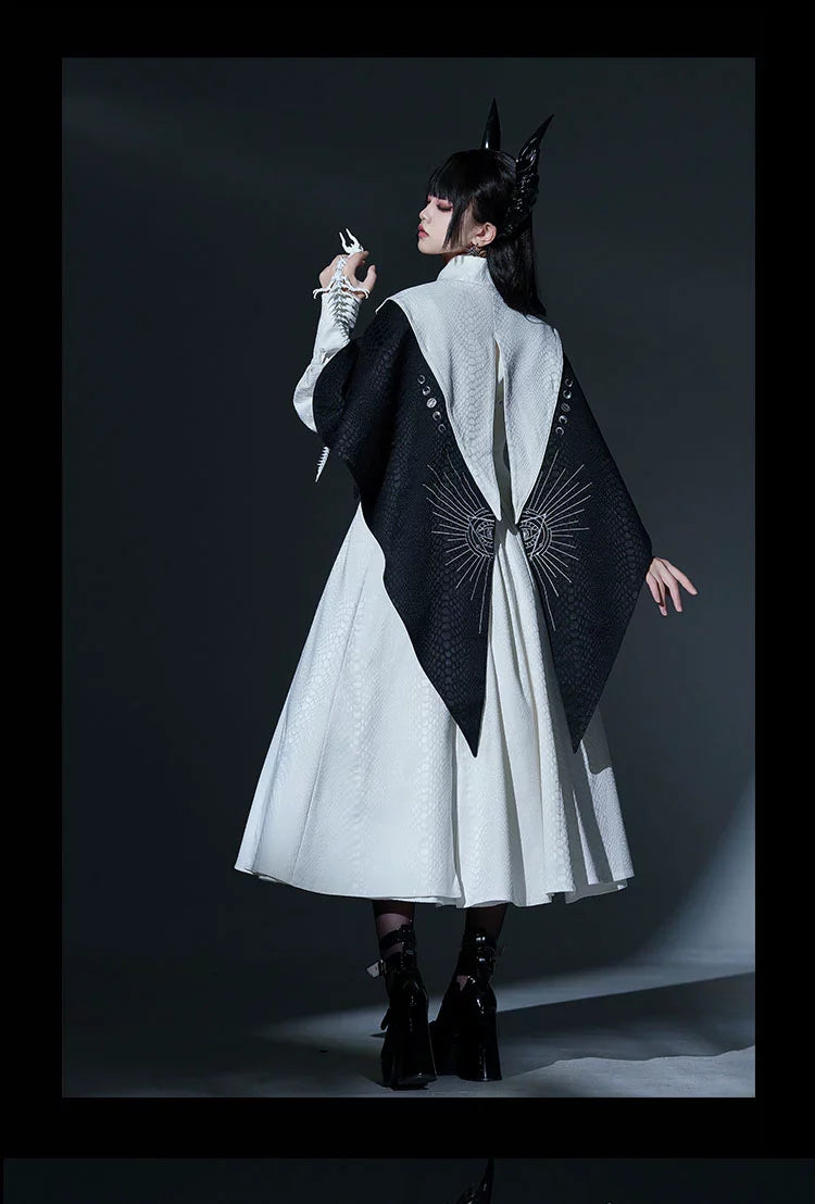 Morning mist and warbler - Dragon Scale - Gothic Lolita Jumper Dress Goth Coat