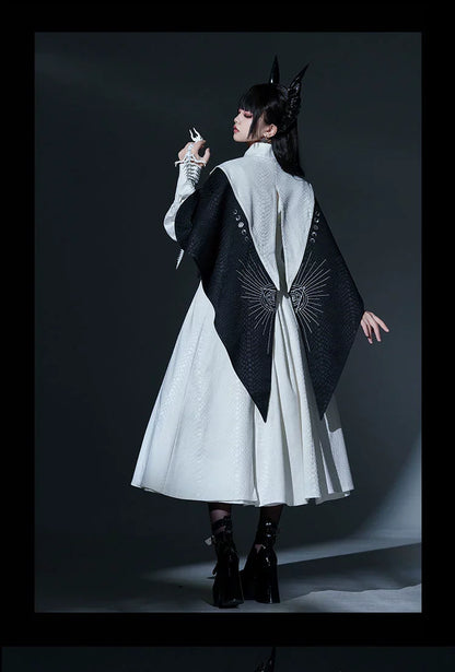 Morning mist and warbler - Dragon Scale - Gothic Lolita Jumper Dress Goth Coat