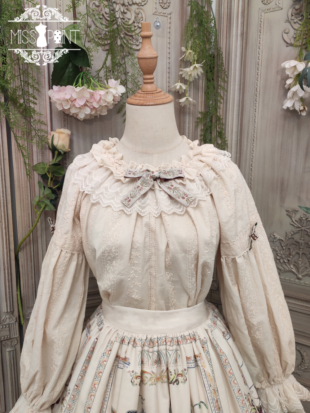 Miss Point - Rich Hymn - Lolita Bavarian Cotton Embroidered Blouse