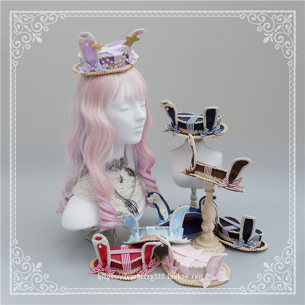 Fox Cherry - Lolita Rabbit Ears Top Hat Multiple colors