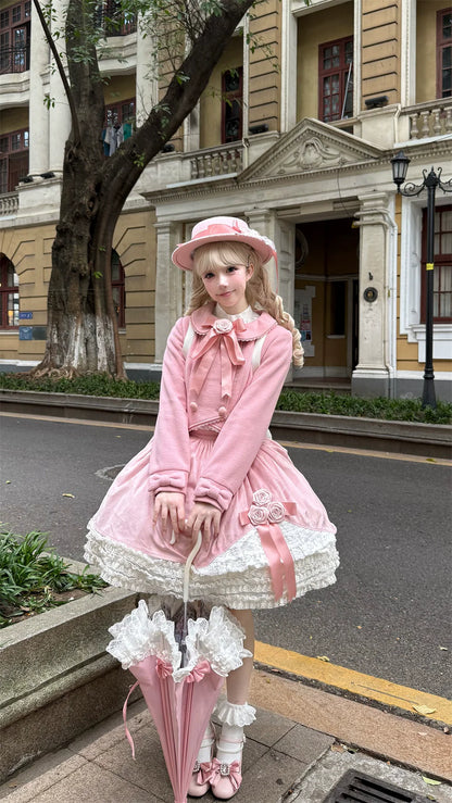 LeMiroir - Winter Solstice - Elegant Lolita Winter Short Coat & SK