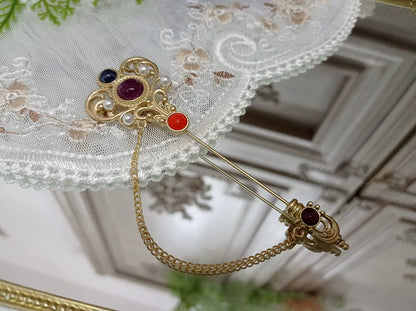 Miss Point - Rose Doll - Elegant Lolita Brooch Lolita Lapel Pin Multicolors