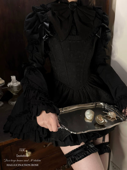 Nololita - Nightingale - Old School Lolita Shirt with Detachable Sleeves