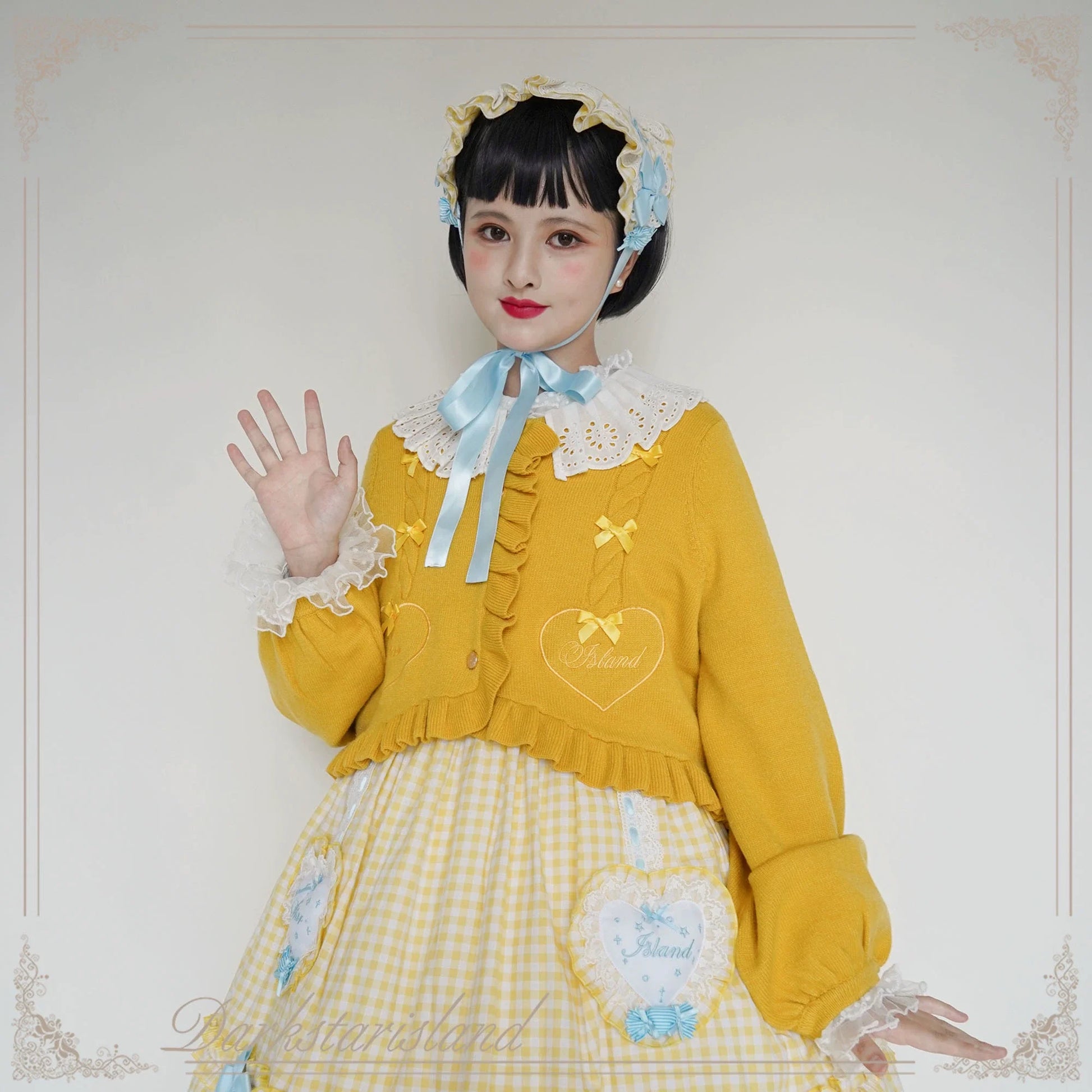 Dark Star Island - Sugar Frost - Sweet Lolita Cardigan Knit Embroidered Sweater