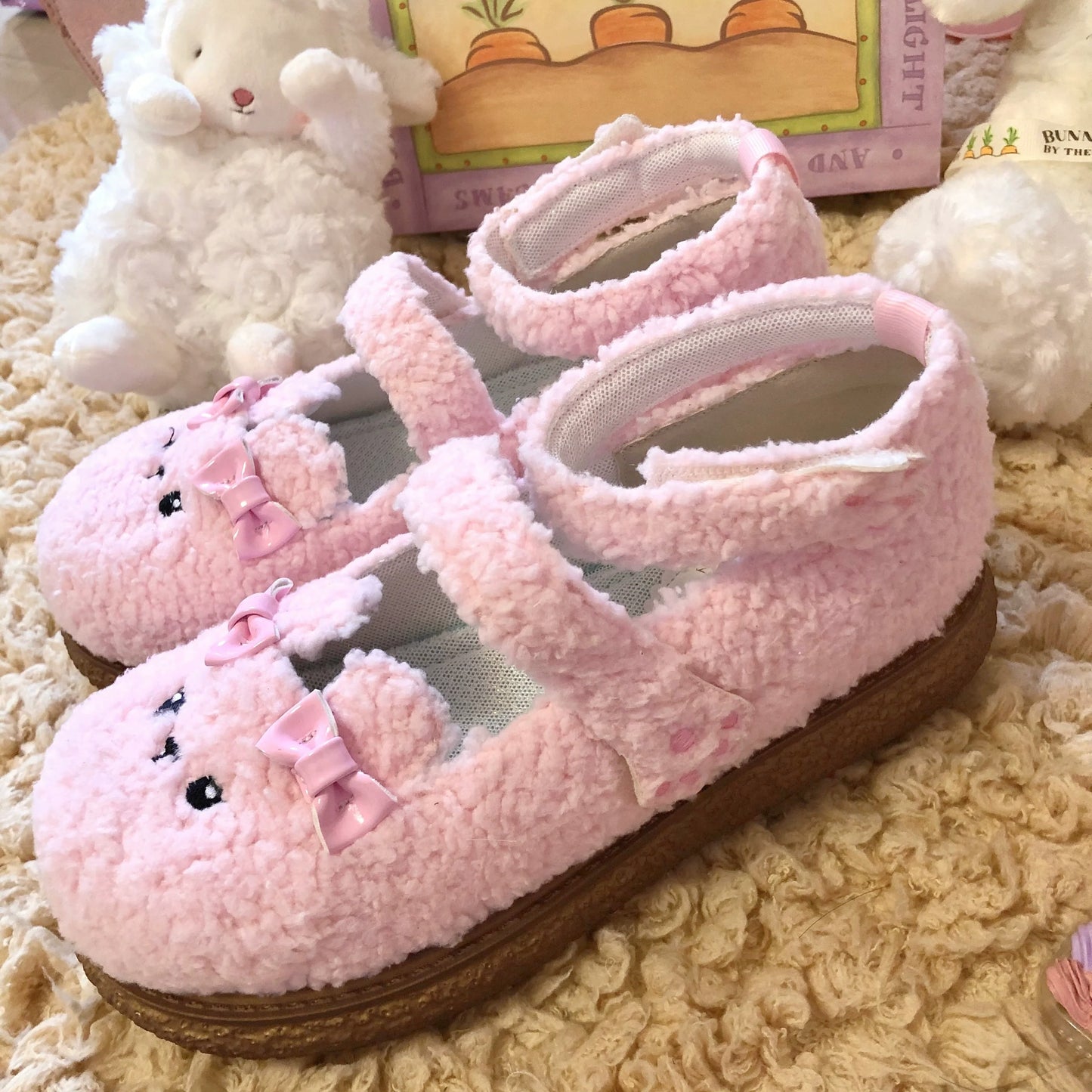 Fairy Godmother - Cute Plush Warm Round Toe Lolita Soft Sole Shoes
