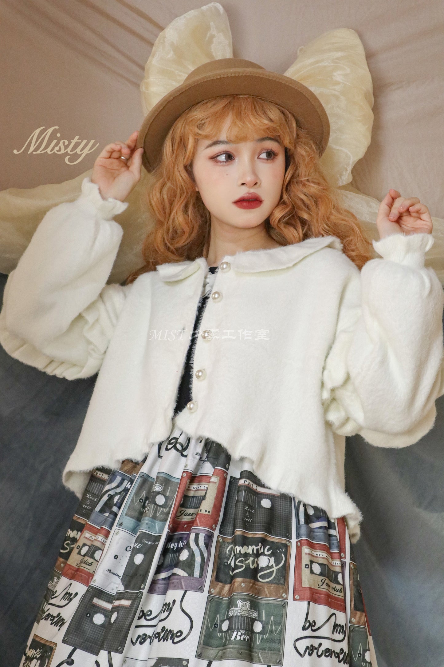 MIST - Small Ointment - Sweet Lolita Thick Sweater Coat Puff Sleeve