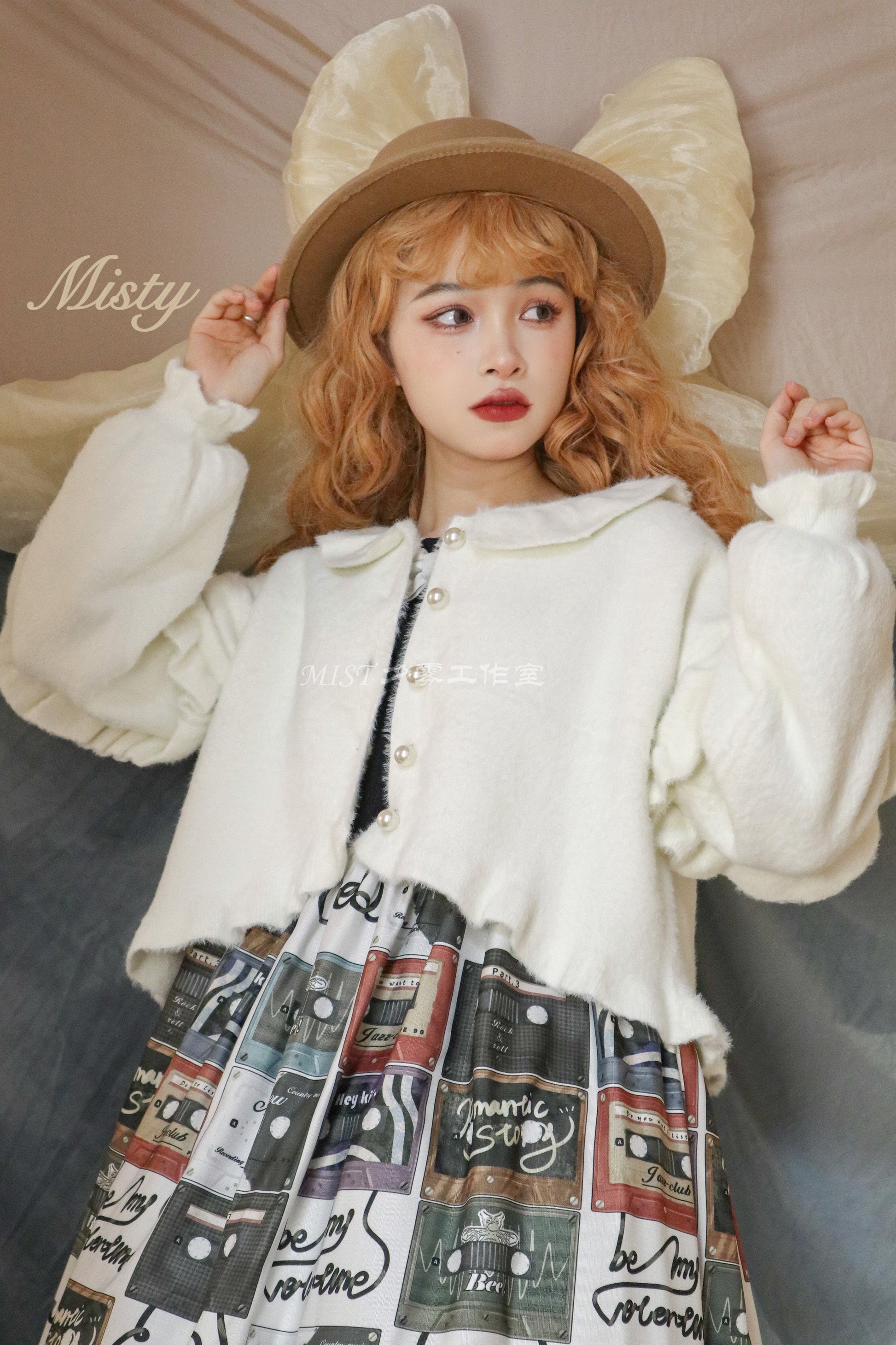 MIST - Small Ointment - Sweet Lolita Thick Sweater Coat Puff Sleeve