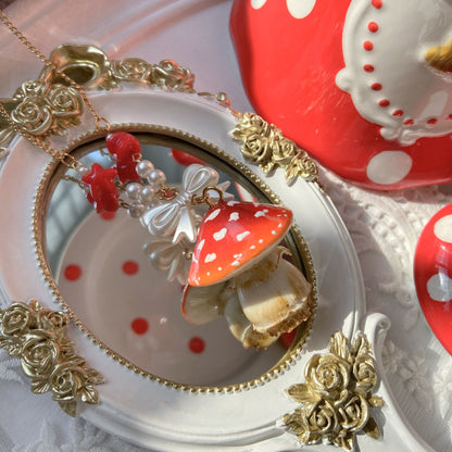 Bear Doll - Handcraft Kawaii Lolita Mushroom Necklace