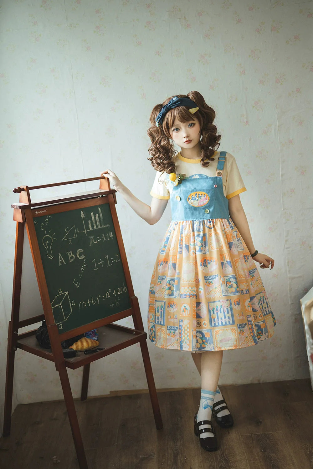 Miss Point - Daisy Lemon - Kawaii Lolita Lemon Print JSK Customized