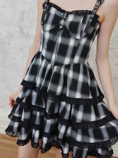 Strap lace cake skirt【s0000002510】