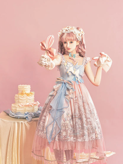 Designer Gift - CloudPlay - Sweet Lolita JSK Dress, Carousel Print