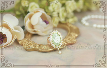 Rose of Sharon - Cameo Lolita Pearl Rings 4 Colors