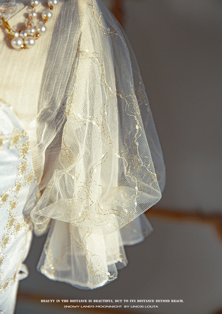 Lingxi Lolita - Greek Style Vintage Handmade Bead Lolita Dress