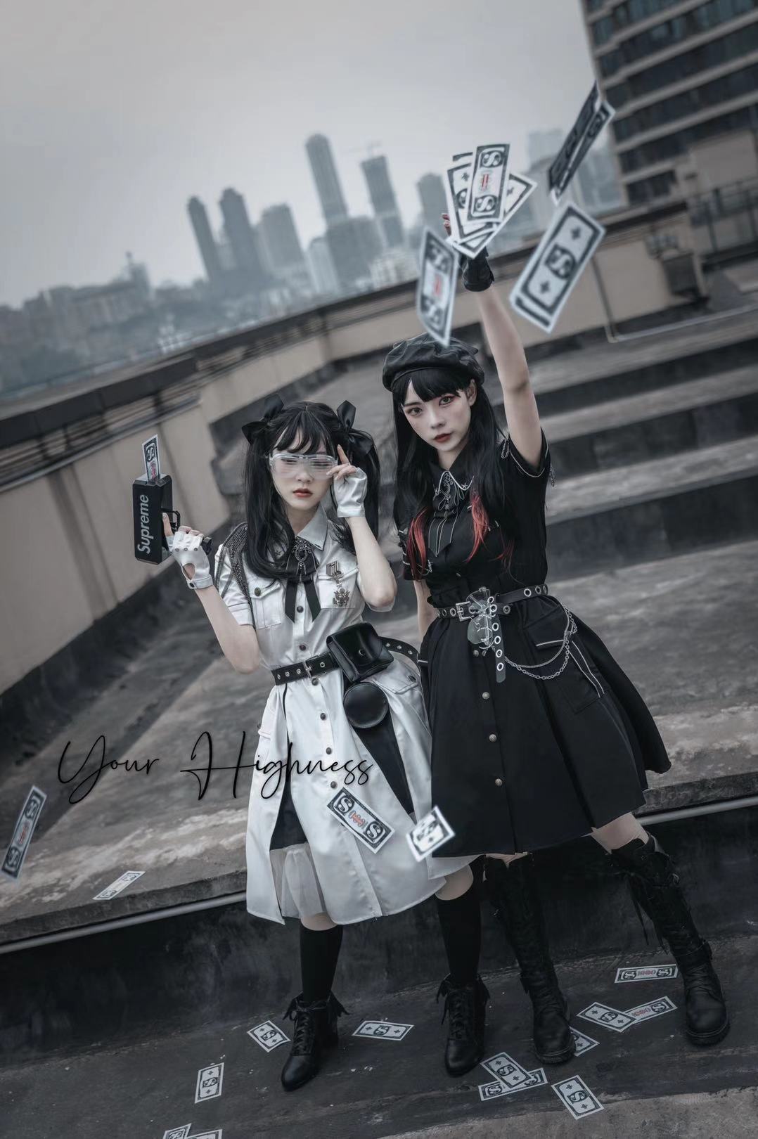 Your Highness - Evil Python 2.0 - Military Lolita Gothic OP Dress