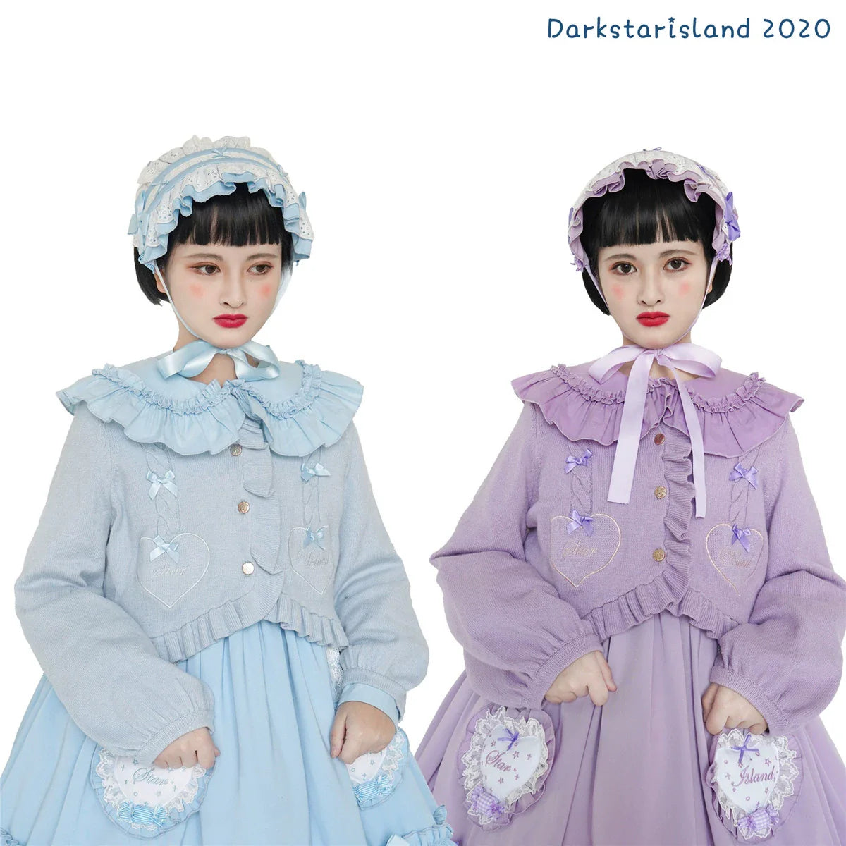 Dark Star Island - Sugar Frost - Sweet Lolita Cardigan Knit Embroidered Sweater