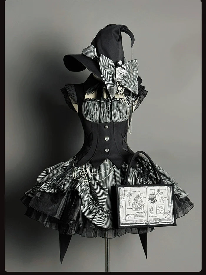 Alice Girl - Lolita Potion - Gothic Lolita Handbag Embroidered Lolita Black Bag