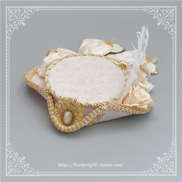 Fox Cherry-Lolita  Palace Retro Gorgeous Feather Top Hat