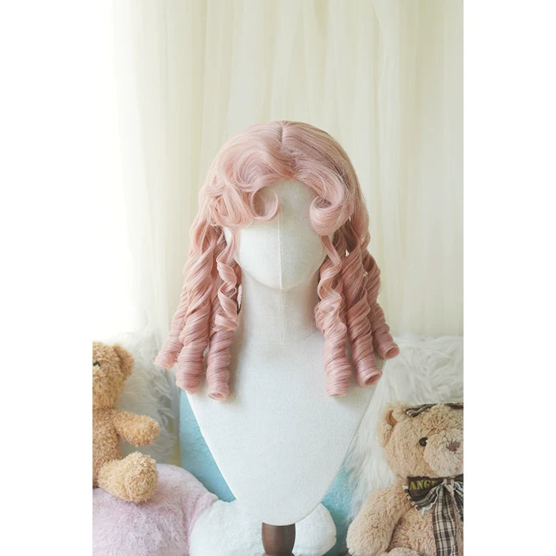 Imperial Tea - Retro Lolita Wig Short Roman Curl Hairpiece