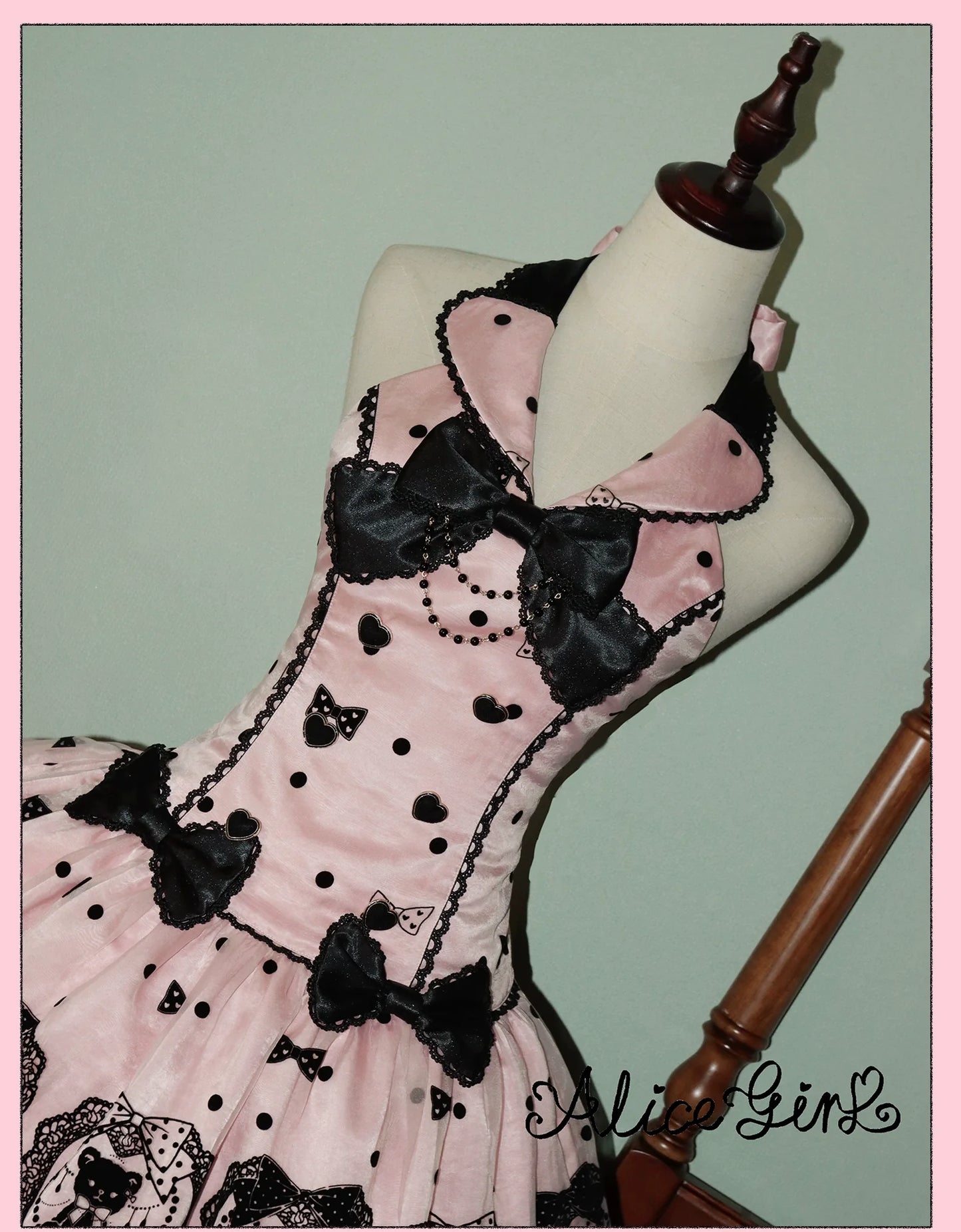 Alice Girl - Brown Sugar Bear - Printed Sweet Lolita Dress, Multiple Styles