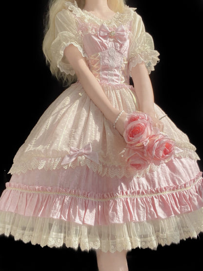 DMFS Lolita - Classic Lolita Shirt Short Sleeve Chiffion Blouse