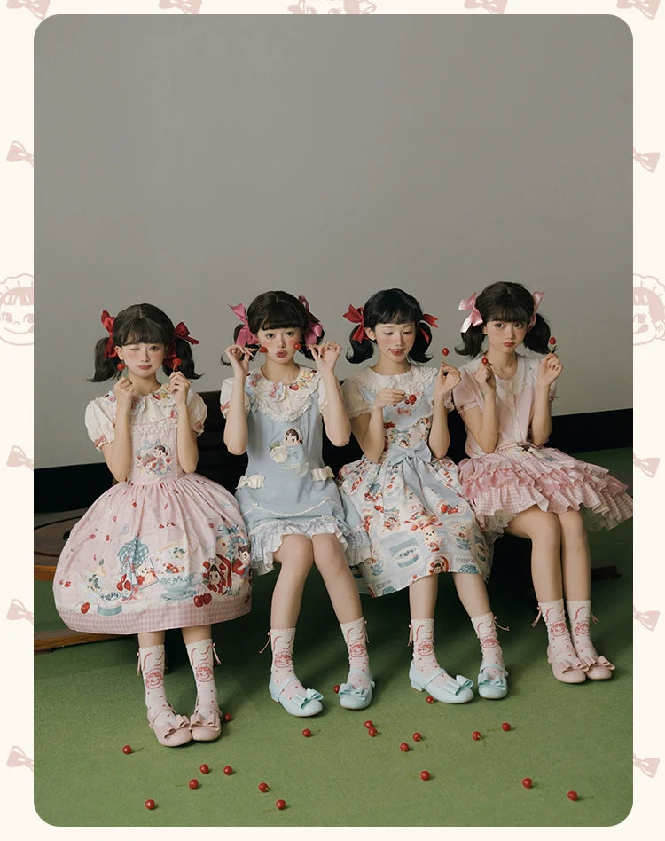 Summer Fairy - IP Collab Kawaii Lolita JSK Shirt Candy Box Hat