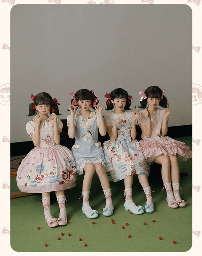 Summer Fairy - IP Collab Kawaii Lolita JSK Shirt Candy Box Hat