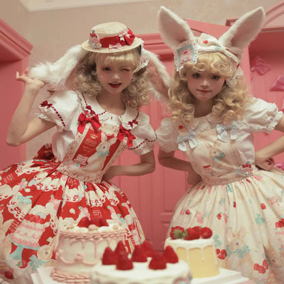 Dark Star Island - Honey Bunny Cake - Sweet Lolita JSK/OP/Strap SK/Shirt