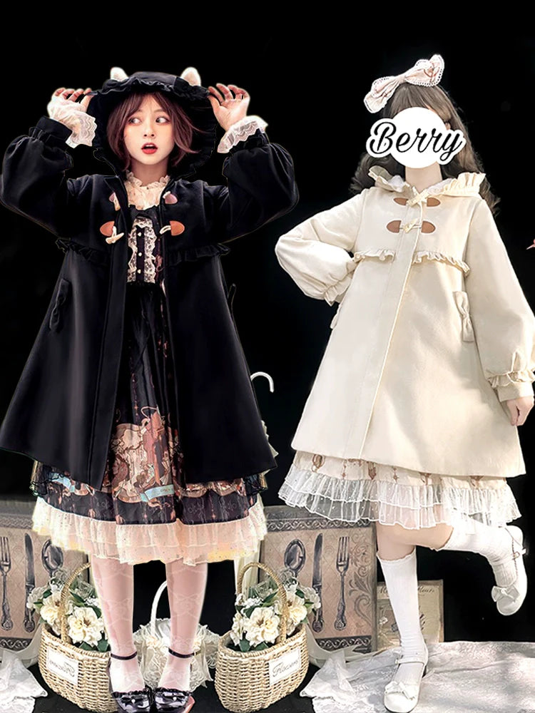 Fairy Cat - Sweet Lolita Coat Autumn and Winter Lolita Outwear