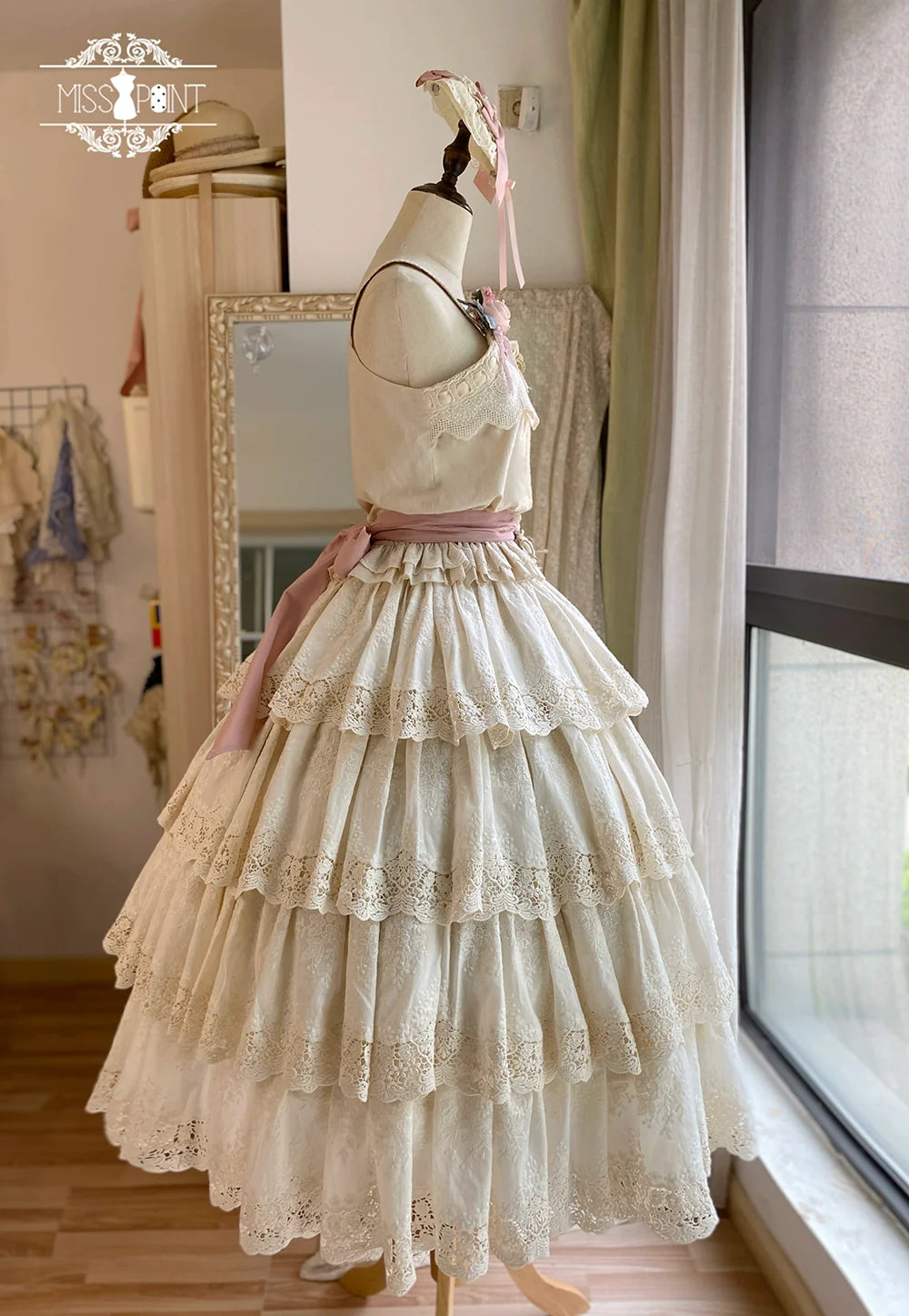 Miss Point - Forest Waltz - Cotton Lolita Camisole Embroidered Cami Top