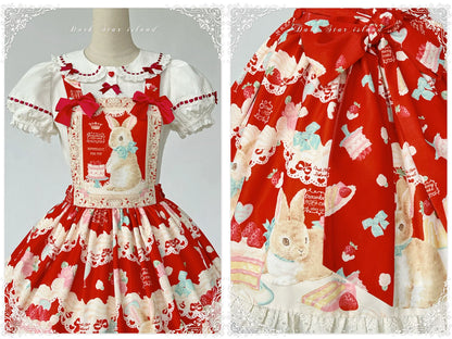 Dark Star Island - Honey Bunny Cake - Sweet Lolita JSK/OP/Strap SK/Shirt