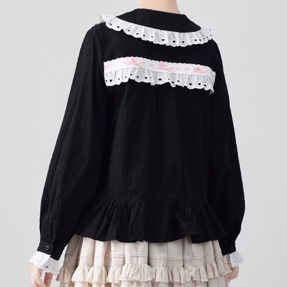 MIST - Sweet Lolita Blouse Doll Collar Multicolor