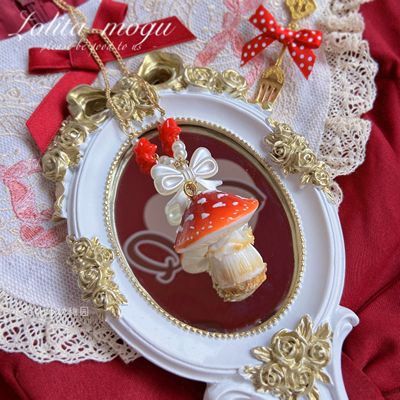 Bear Doll - Handcraft Kawaii Lolita Mushroom Necklace