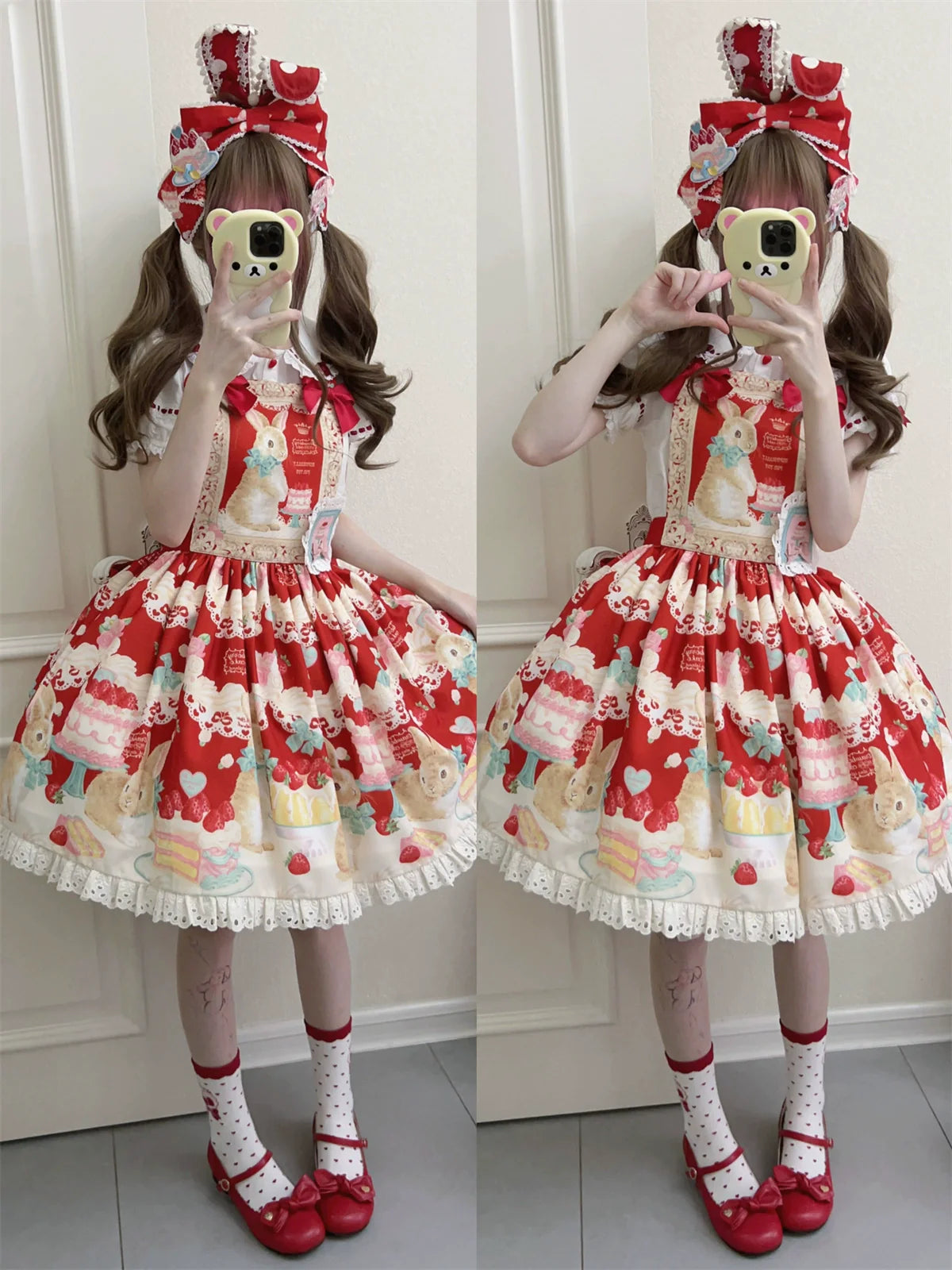 Dark Star Island - Honey Bunny Cake - Sweet Lolita JSK/OP/Strap SK/Shirt