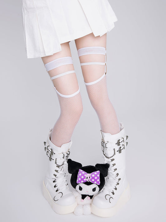 Arrive on the first floor - Punk Lolita Lace Stockings