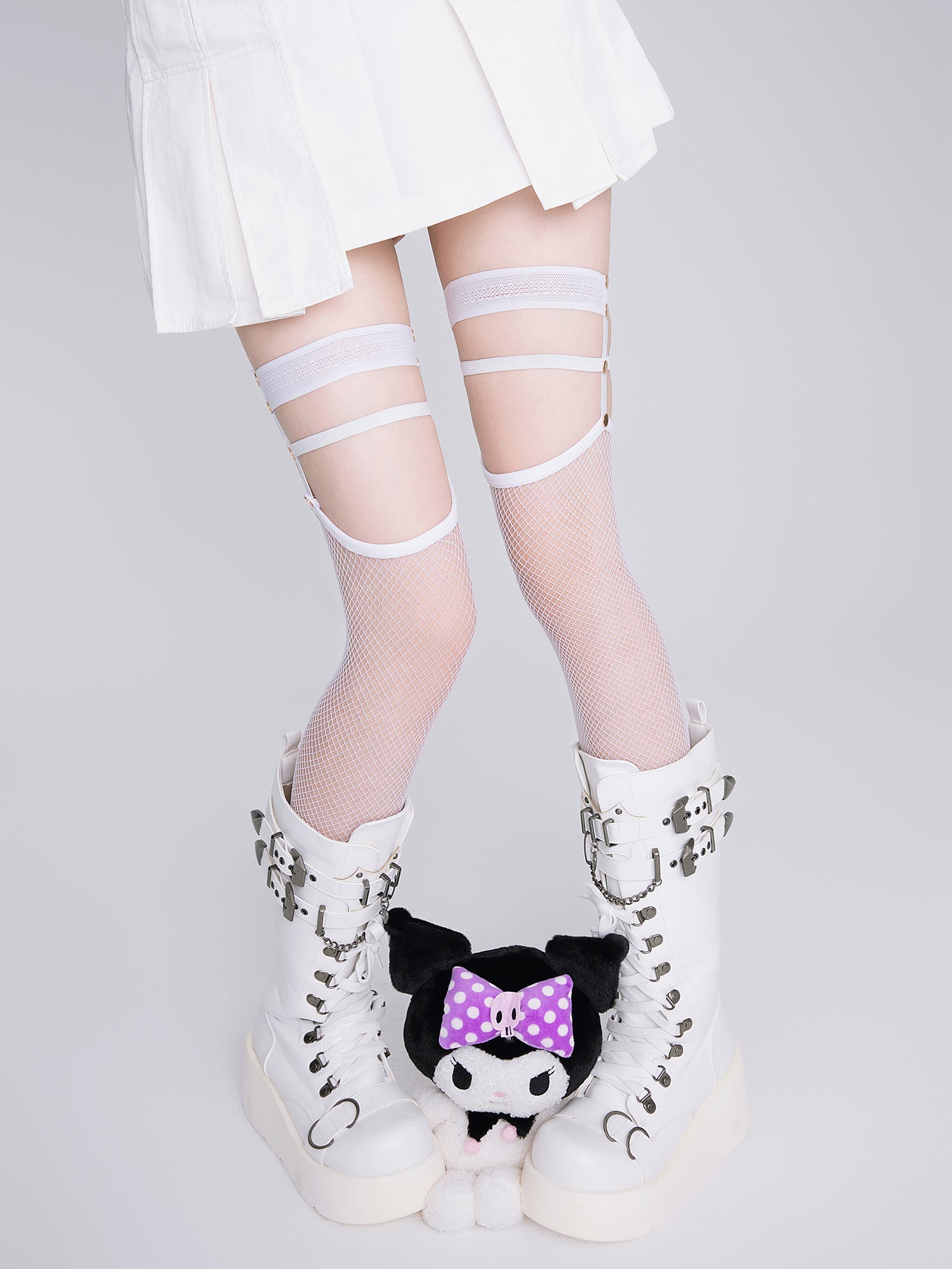 Arrive on the first floor - Punk Lolita Lace Stockings